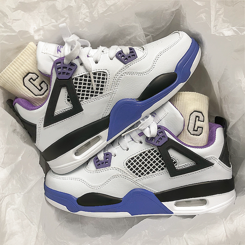 White, black, purple